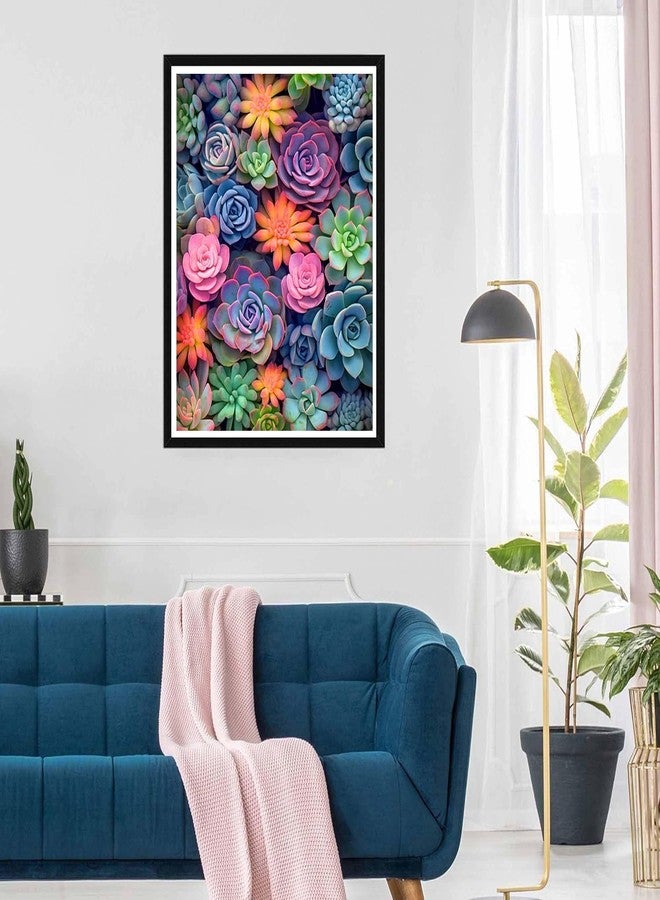 WICHARSH Succulent Diamond Painting for Adults-Succulent 5D Diamond Art Painting kit for Adults Beginners Full Drill Succulent Diamond for Gifts Wall Decor Gem Arts (30 x 40 cm) - Image 4
